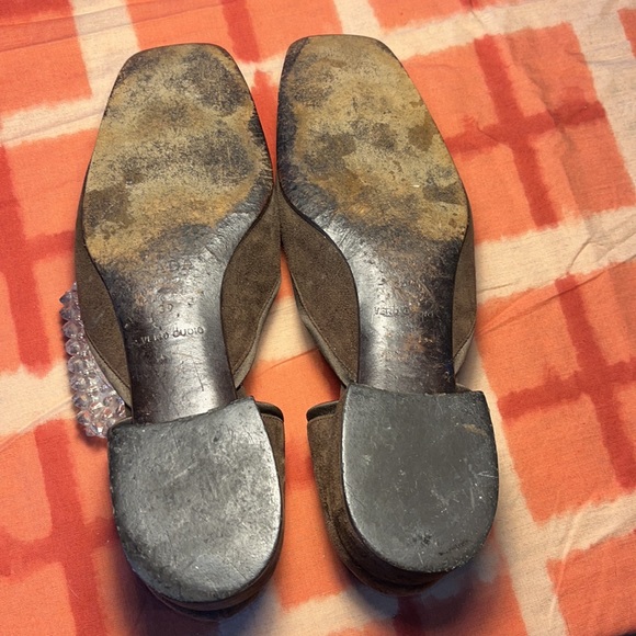 Prada brown suede D’Orsay flats c. 2000 - Picture 3 of 8